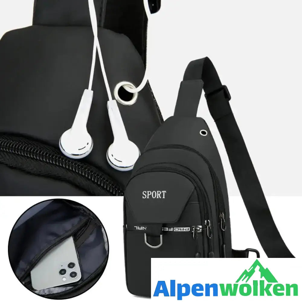 Alpenwolken - Einfache wasserdichte Brusttasche für Herren