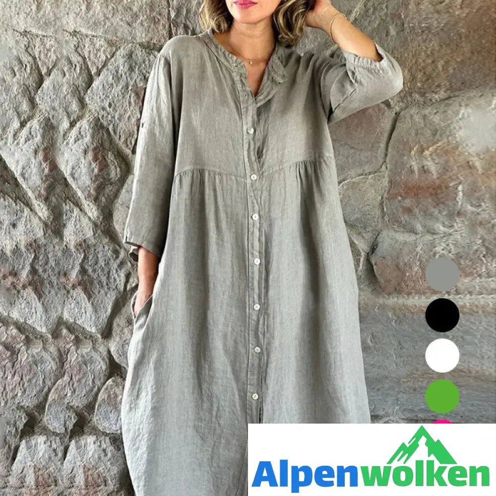 Alpenwolken - ✨💐Einfacher, stimmungsvoller, lockerer Kleid💐✨