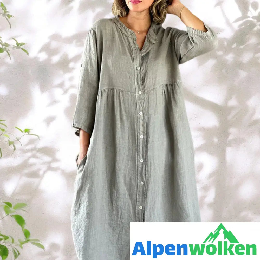 Alpenwolken - ✨💐Einfacher, stimmungsvoller, lockerer Kleid💐✨