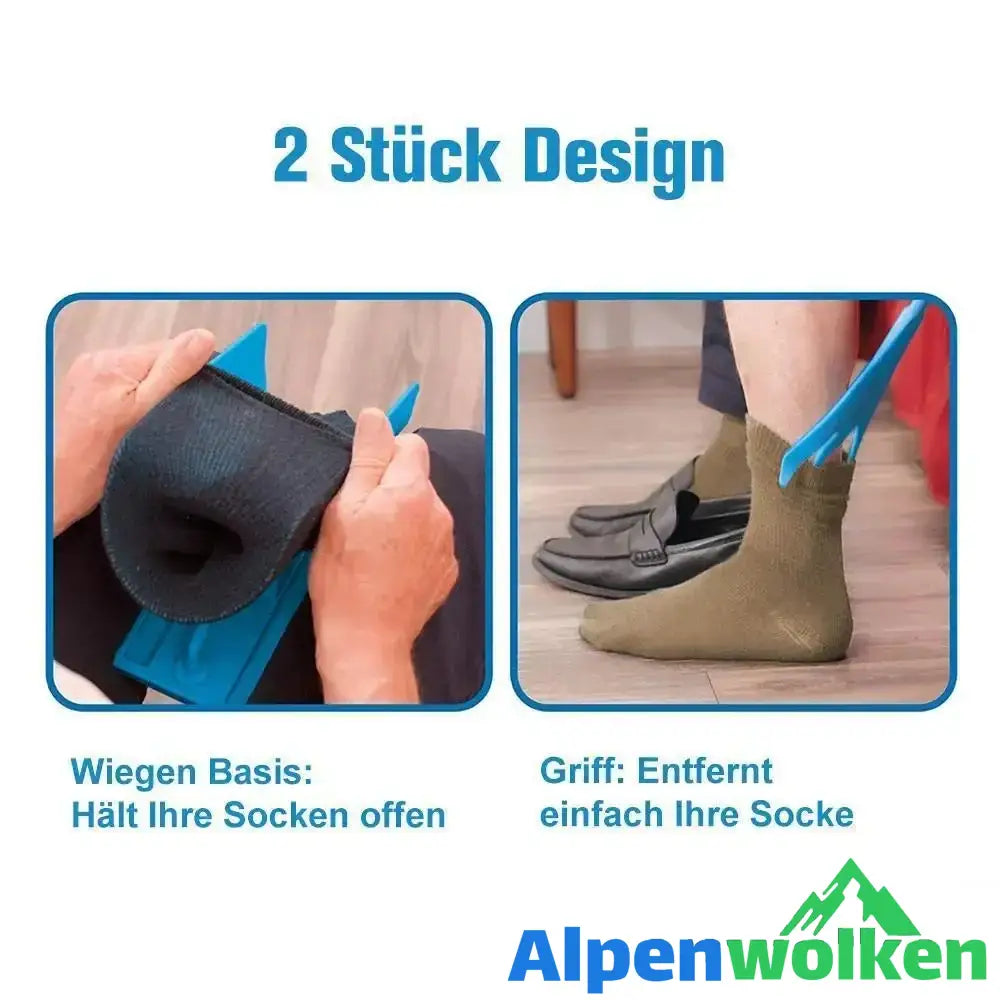 Alpenwolken - Einfaches An- und Ausziehen des Sock Hilf Werkzeug