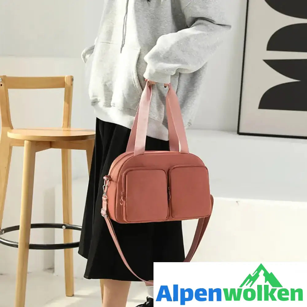 Alpenwolken - Einfarbige Einkaufstasche für Damen