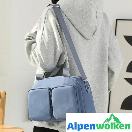 Alpenwolken - Einfarbige Einkaufstasche für Damen