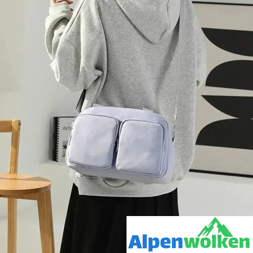 Alpenwolken - Einfarbige Einkaufstasche für Damen