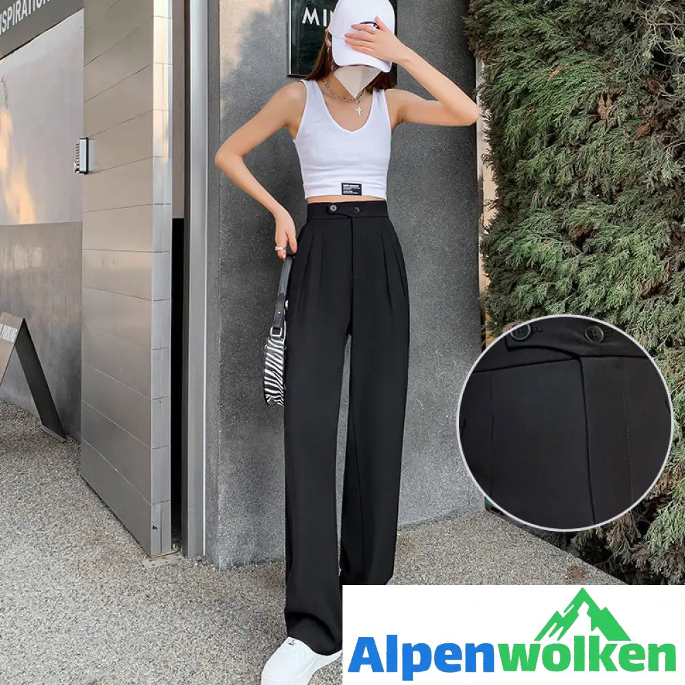 Alpenwolken - 💐✨Einfarbige Lässige Sommerhose Mit Weitem Bein✨💐