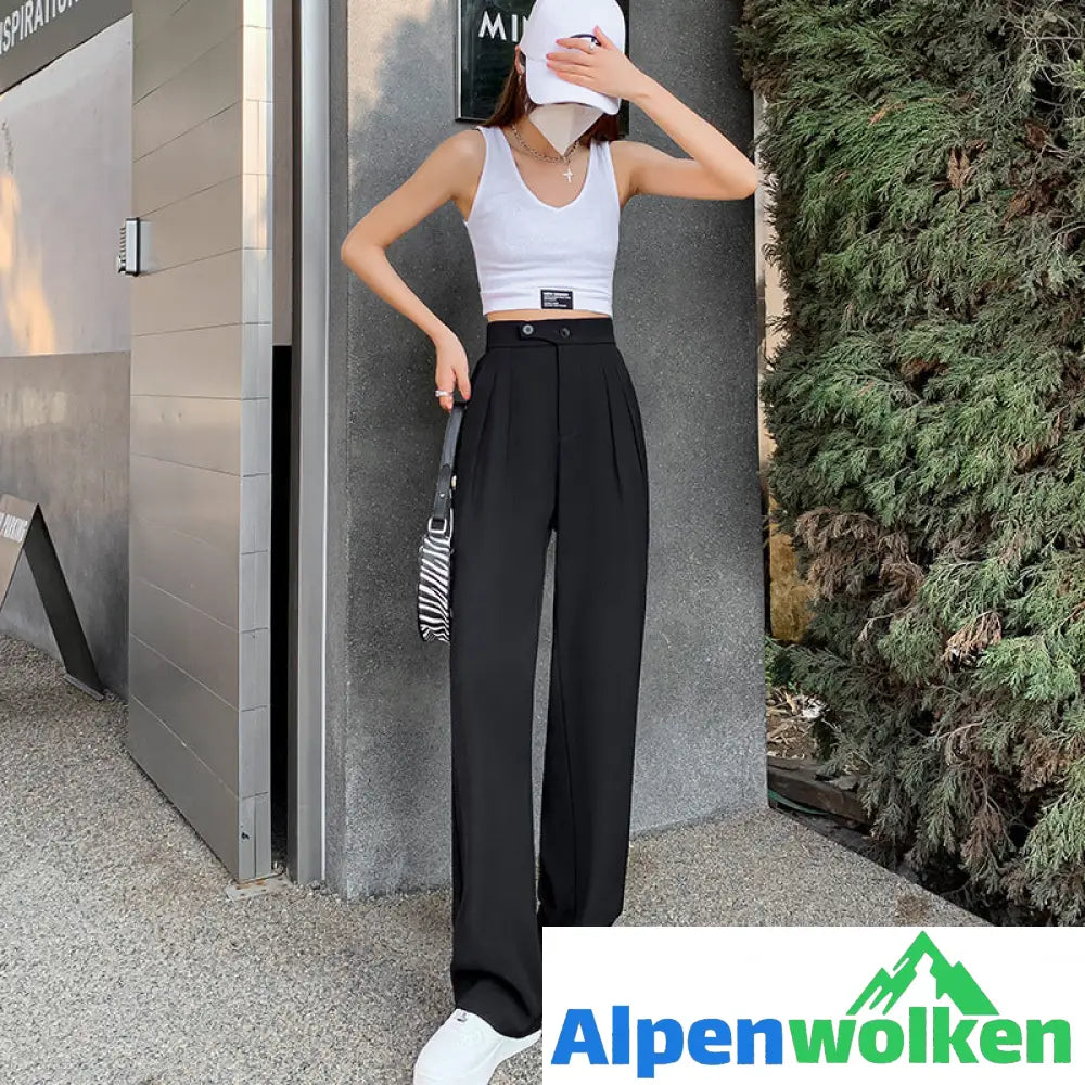 Alpenwolken - 💐✨Einfarbige Lässige Sommerhose Mit Weitem Bein✨💐