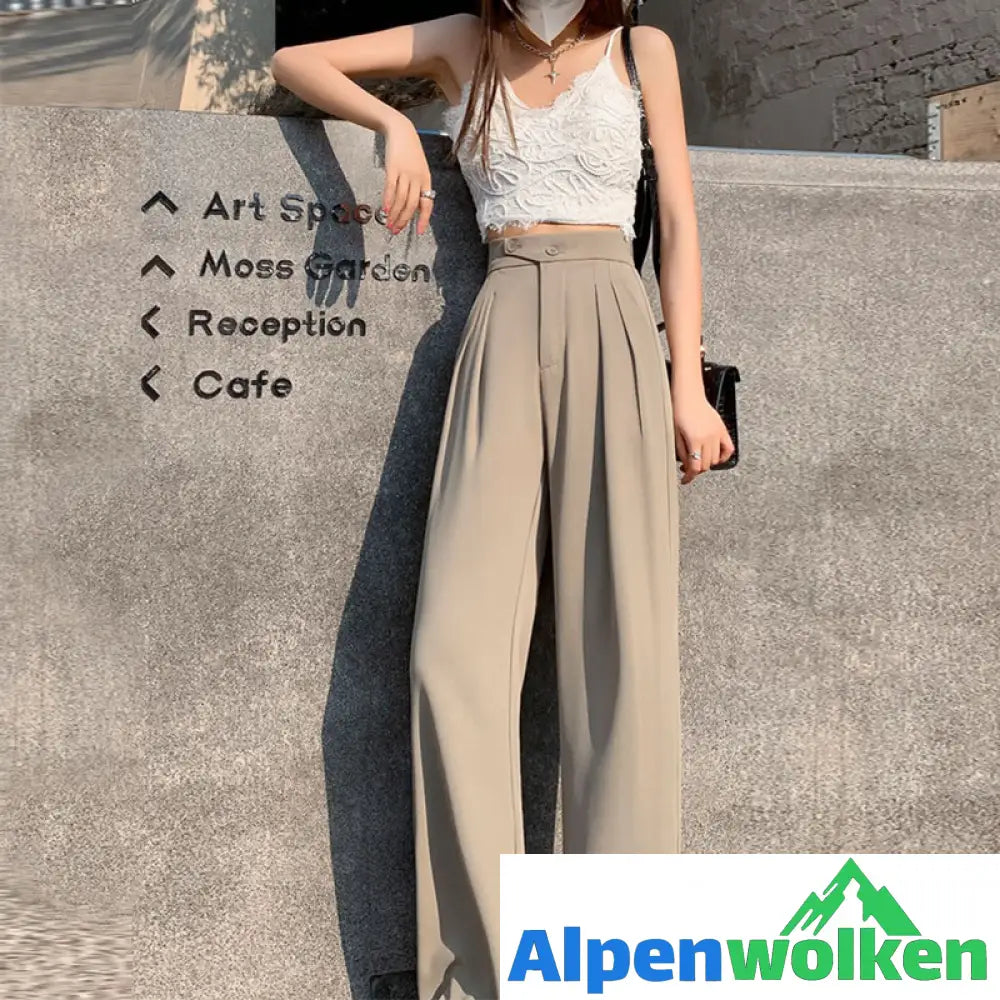 Alpenwolken - 💐✨Einfarbige Lässige Sommerhose Mit Weitem Bein✨💐