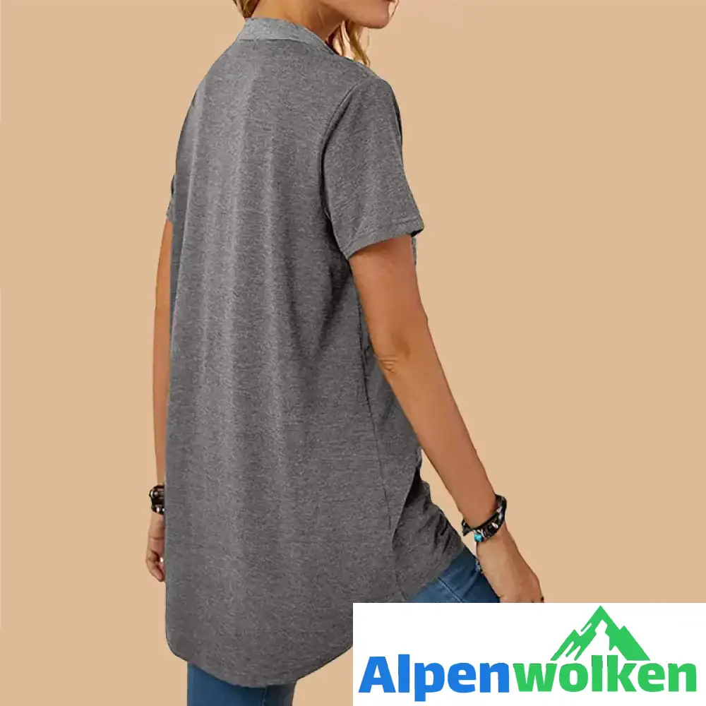 Alpenwolken - Einreihiges Freizeit-T-Shirt