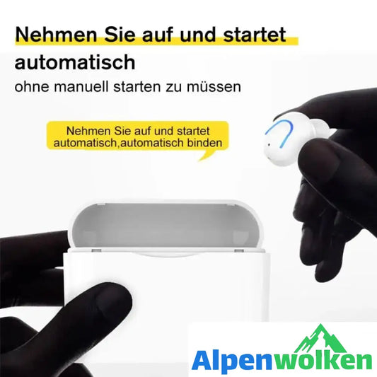 Alpenwolken - Einseitiger ultrakleiner drahtloser Bluetooth-Kopfthörer