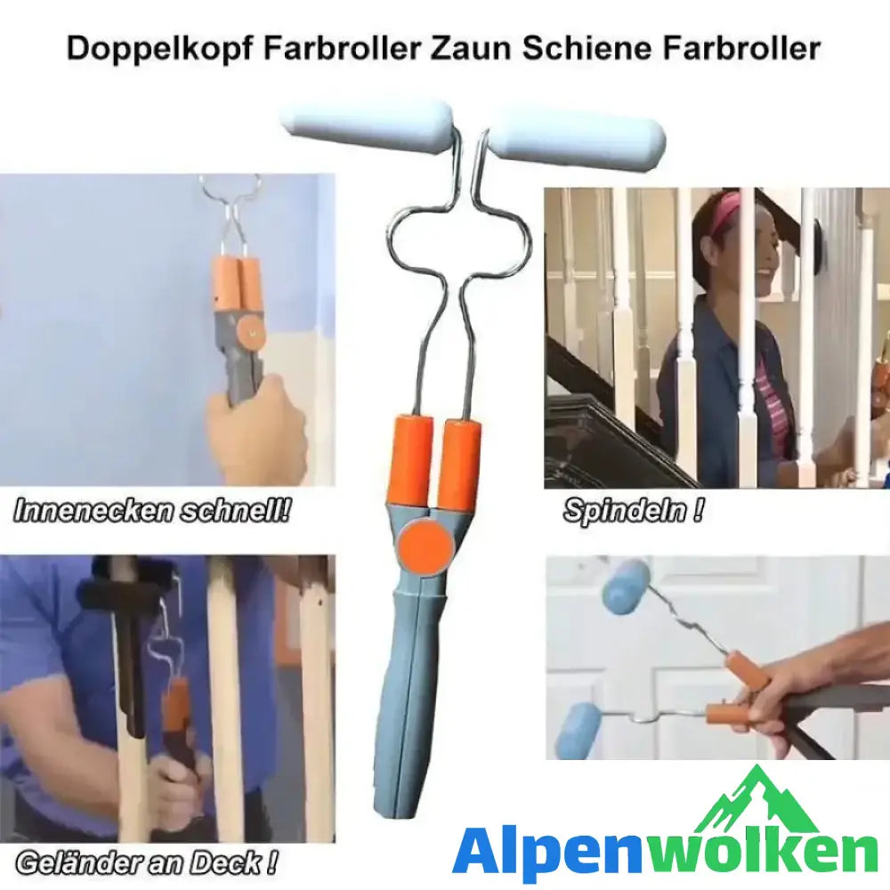 Alpenwolken - Einstellbarer Doppelkopf Farbroller