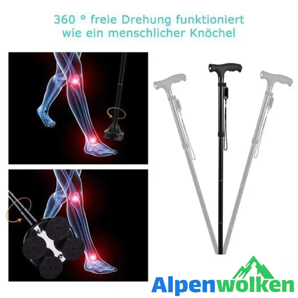 Alpenwolken - Einstellbarer faltbarer LED Stock