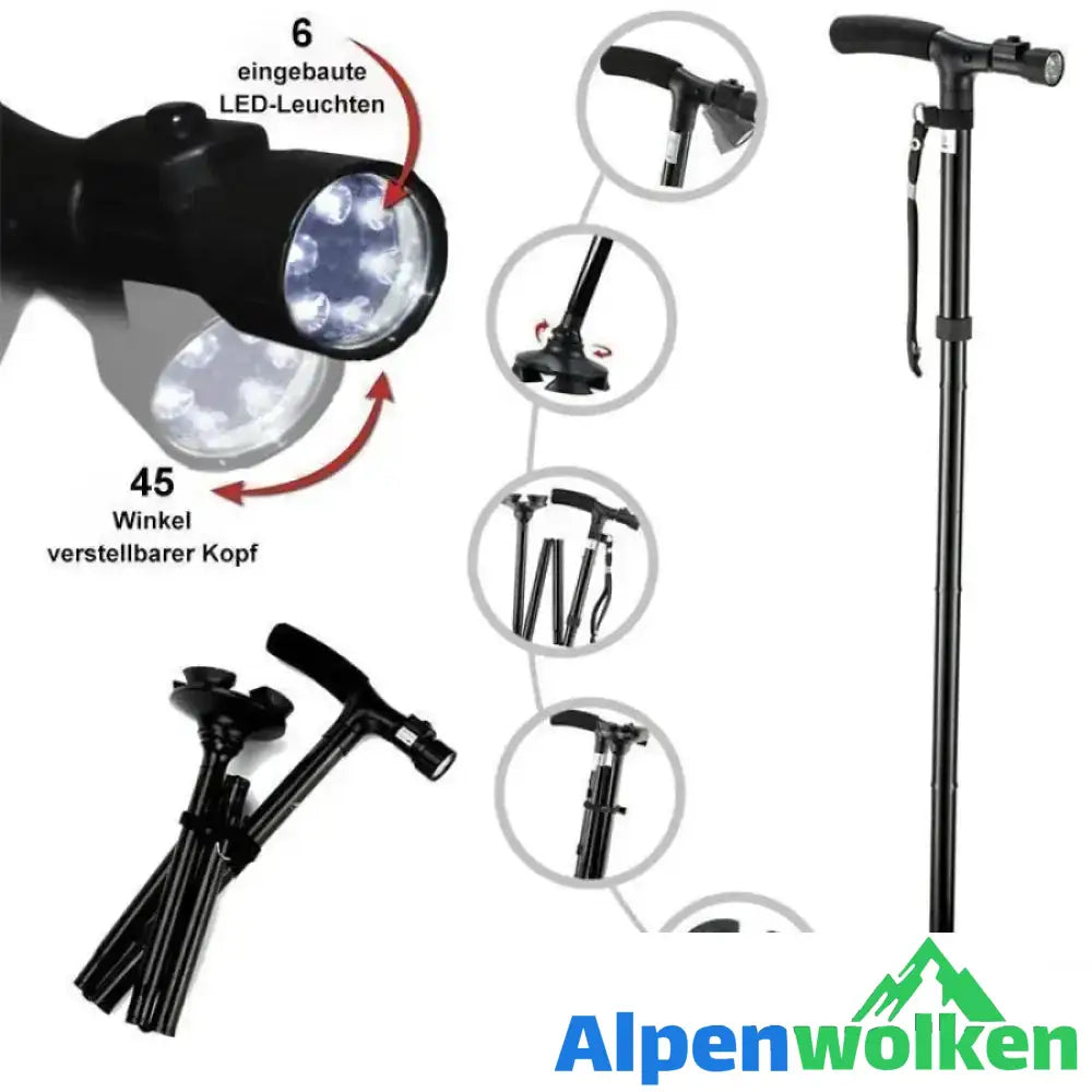 Alpenwolken - Einstellbarer faltbarer LED Stock