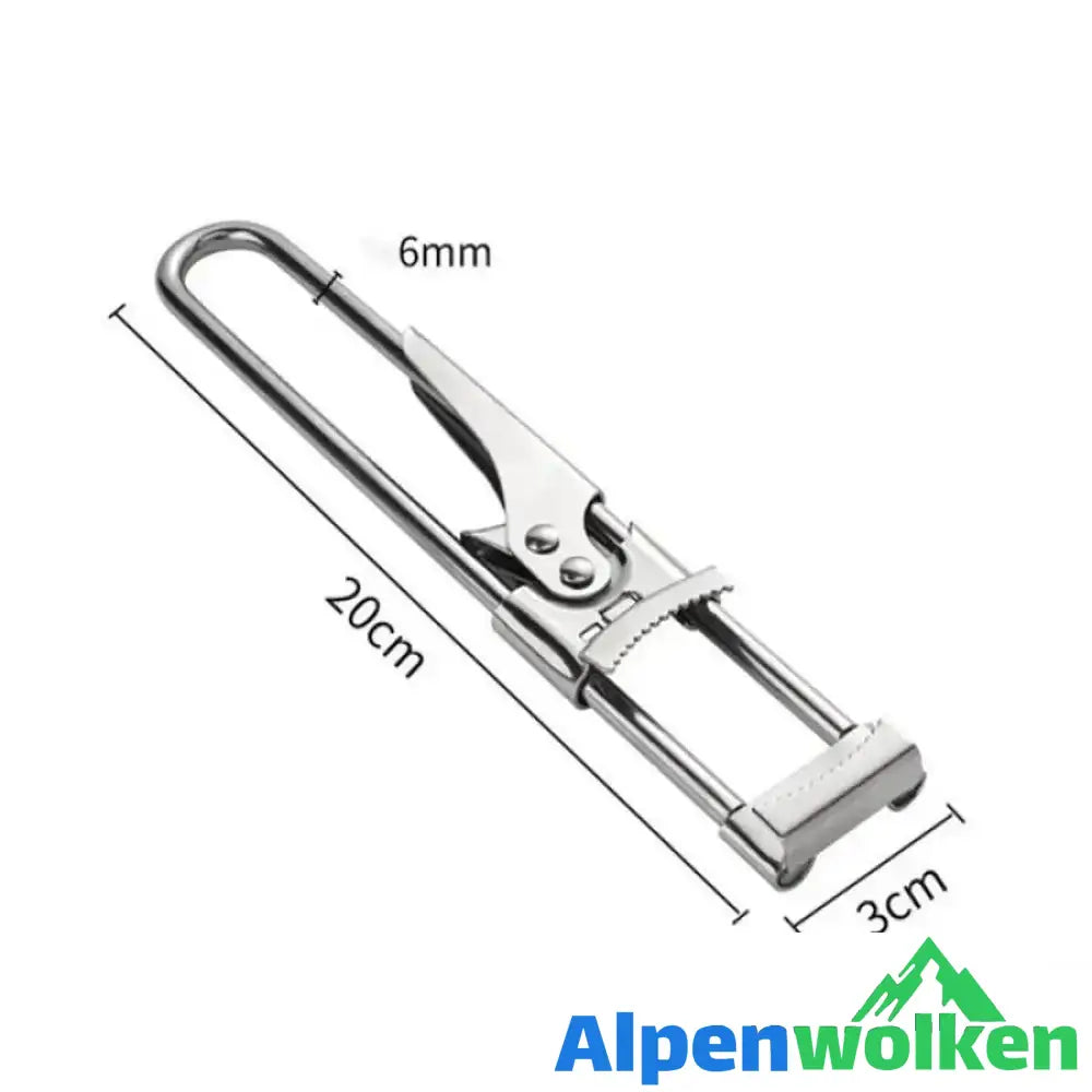 Alpenwolken - Einstellbarer multifunktionaler Dosenöffner aus Edelstahl