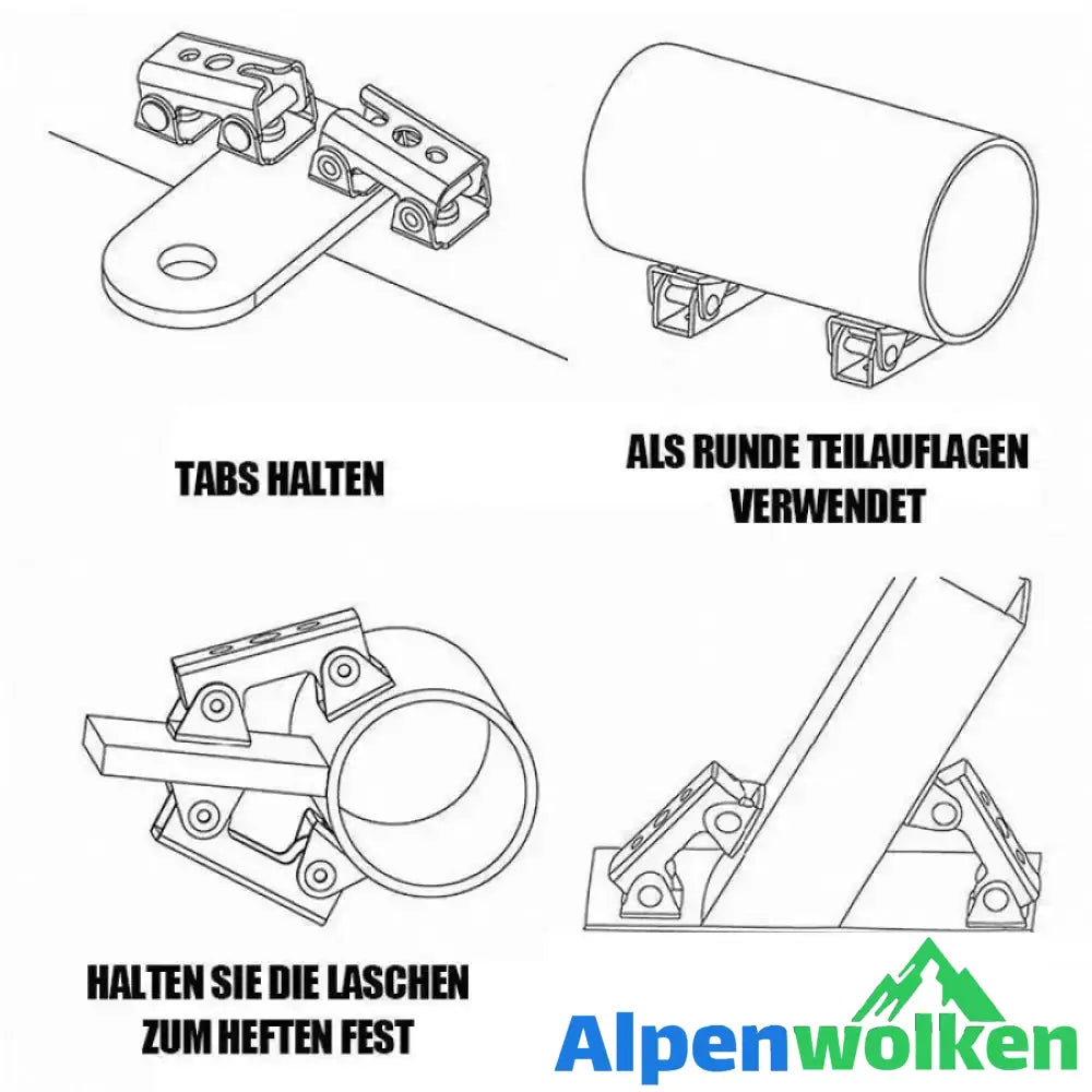 Alpenwolken - Einstellbarer Schweißmagnethalter