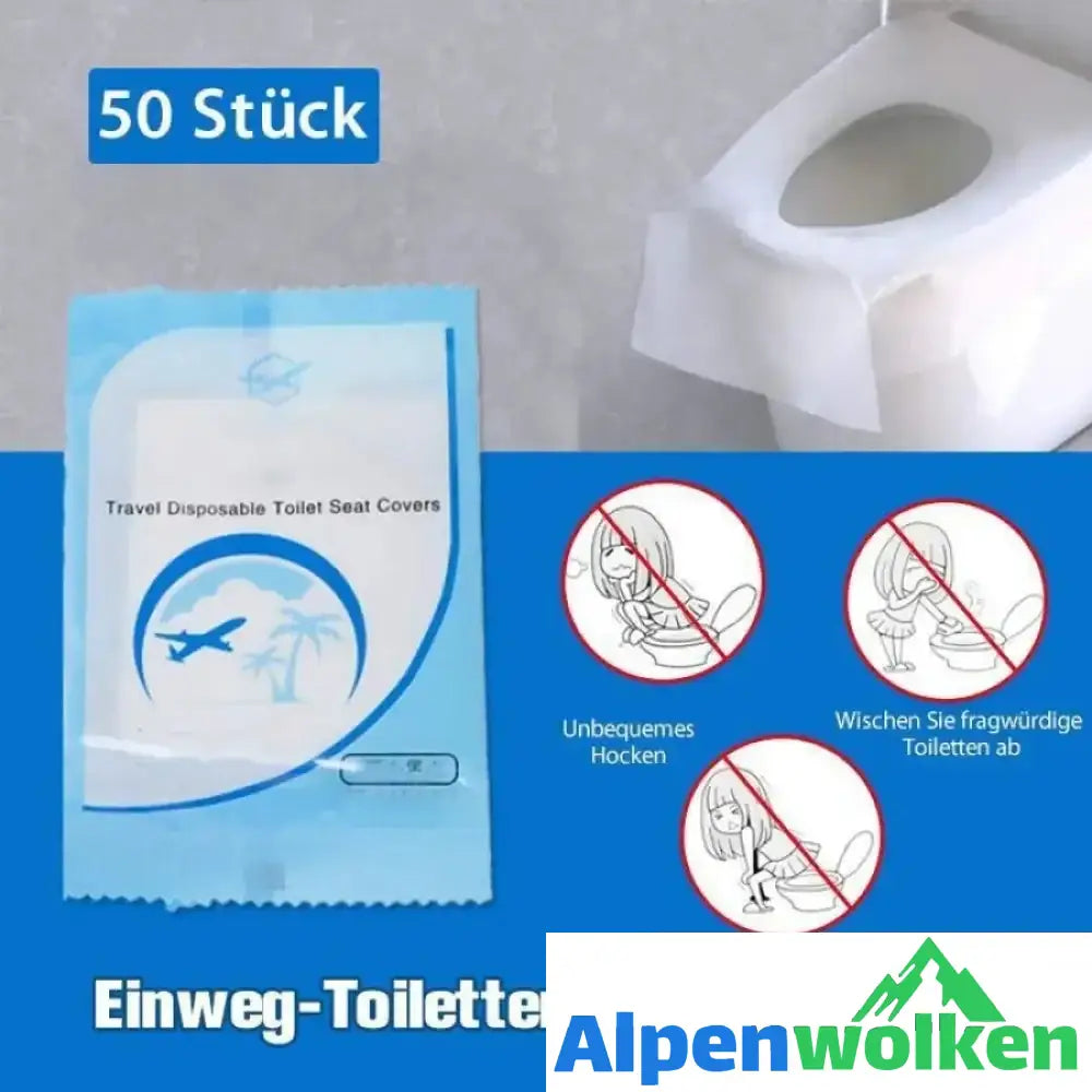 Alpenwolken - Einweg-Toilettensitzabdeckung (50 Stücke)