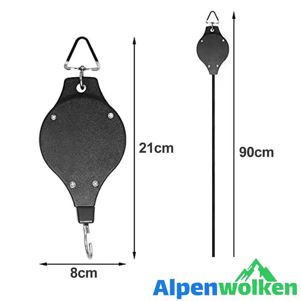 Alpenwolken - Einziehbarer Haken, Pflanze Seilzug für Garten Töpfe und Vogel-Feeder | selber bauen garten