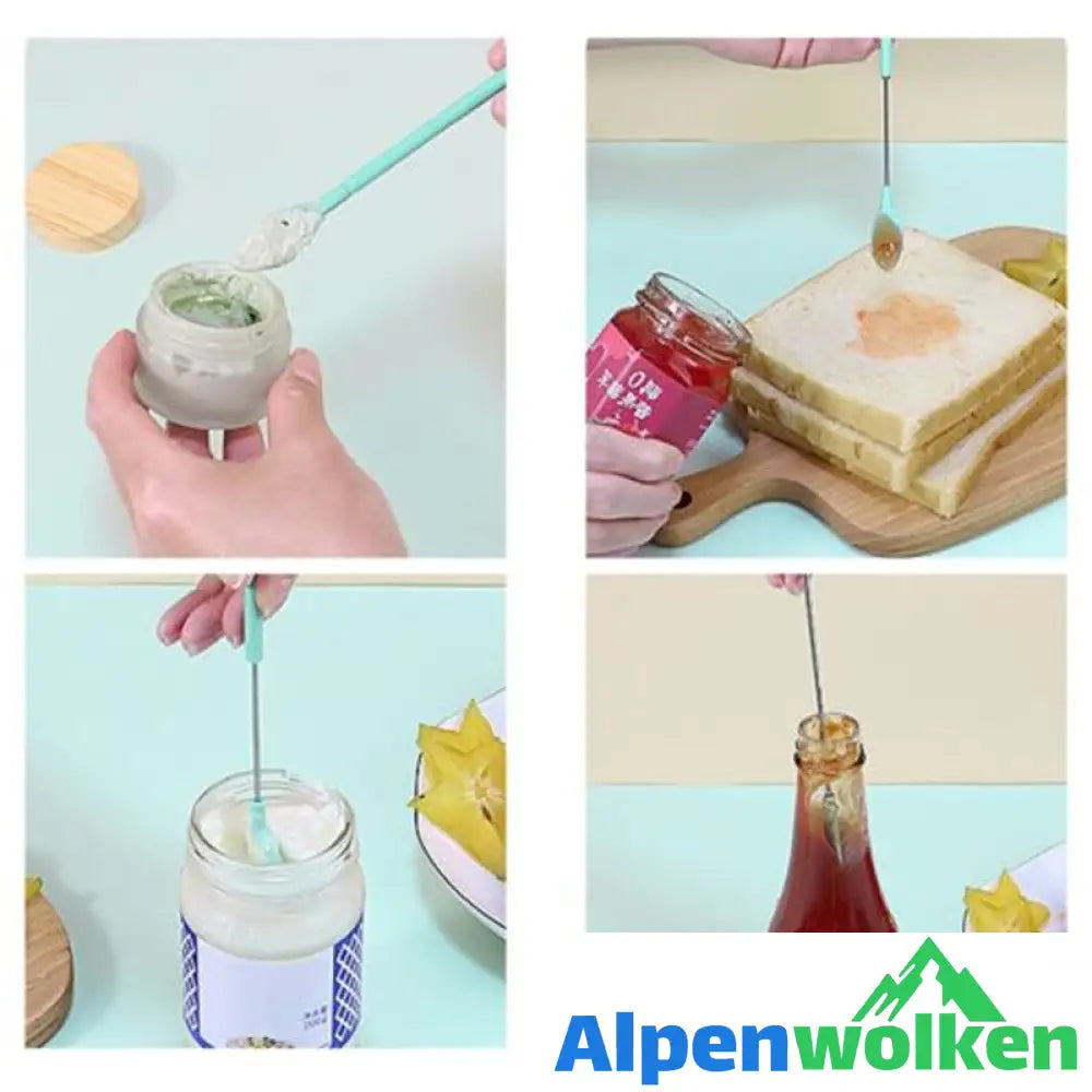 Alpenwolken - 🍴🍰Einziehbarer Mini-Löffel aus Silikon