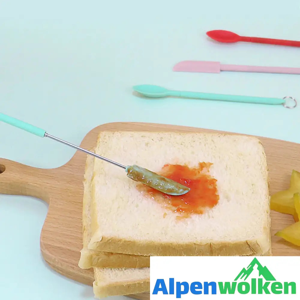 Alpenwolken - 🍴🍰Einziehbarer Mini-Löffel aus Silikon