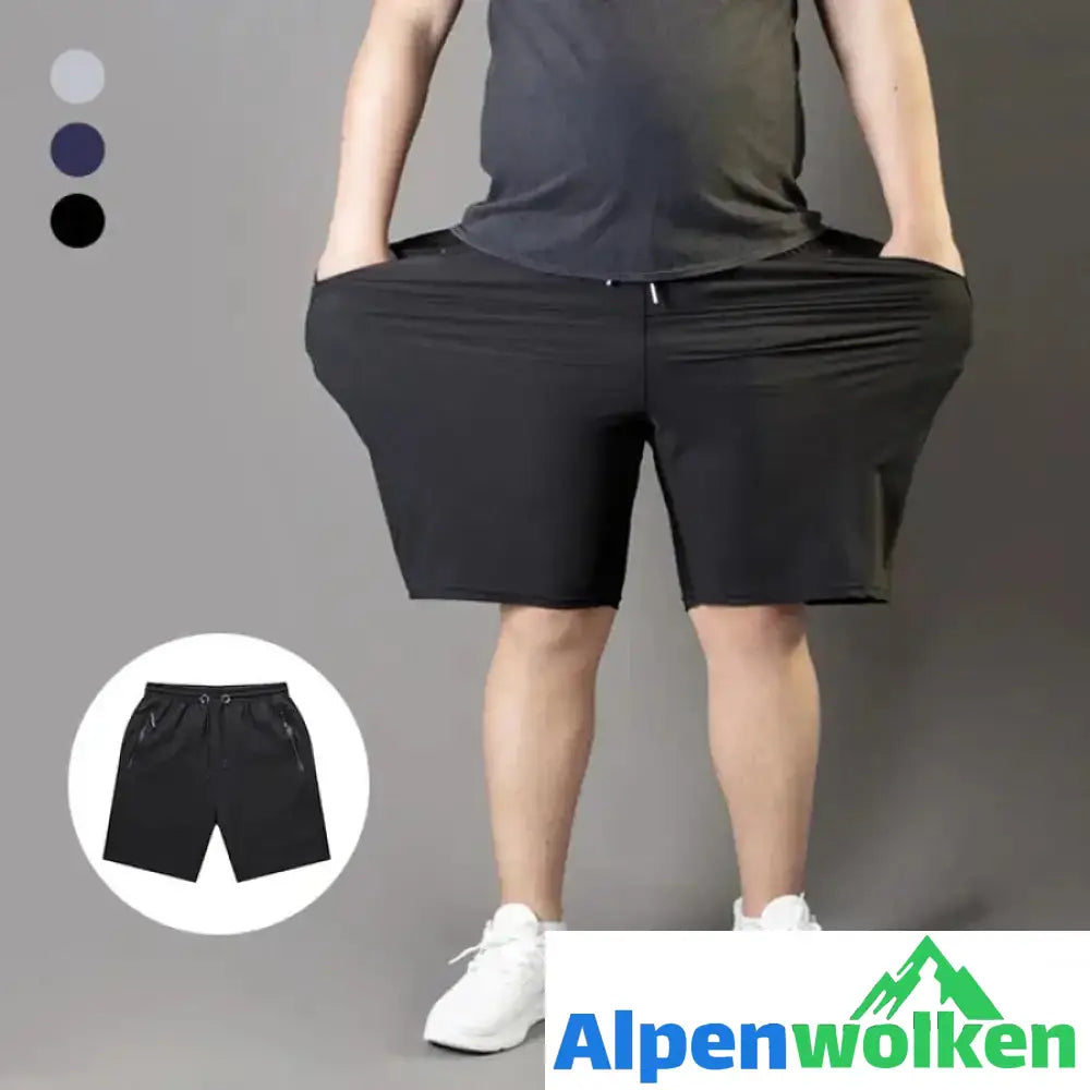 Alpenwolken - Eisseide-Stretch-Shorts für Herren