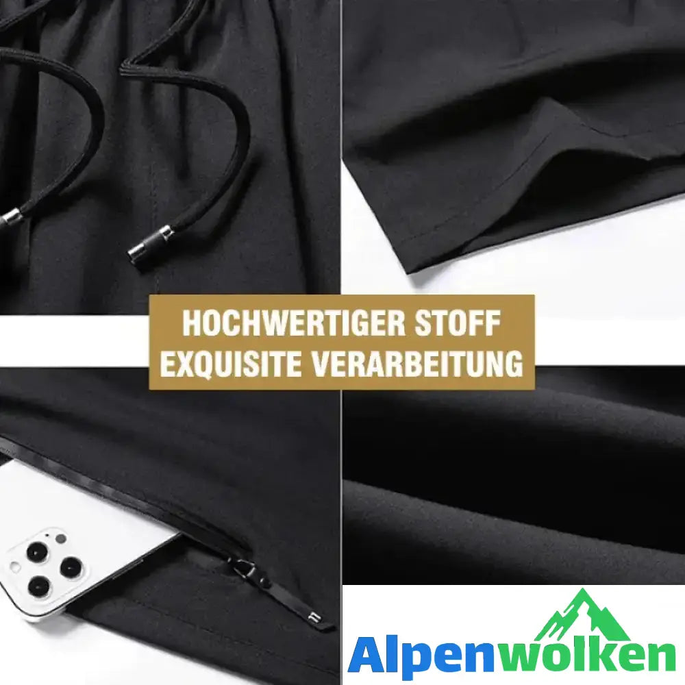 Alpenwolken - Eisseide-Stretch-Shorts für Herren