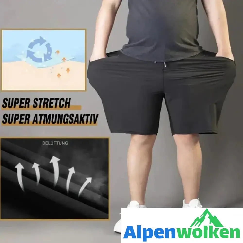 Alpenwolken - Eisseide-Stretch-Shorts für Herren