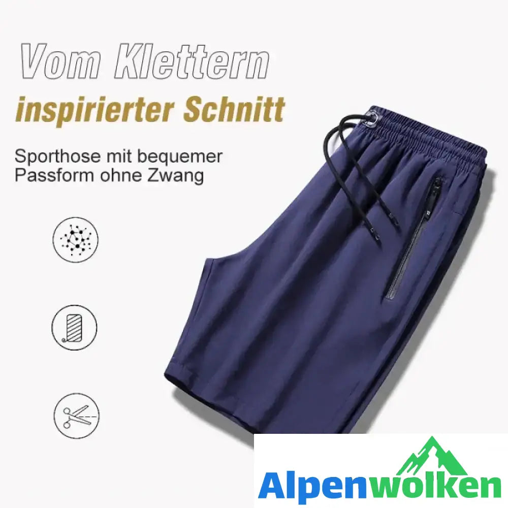 Alpenwolken - Eisseide-Stretch-Shorts für Herren