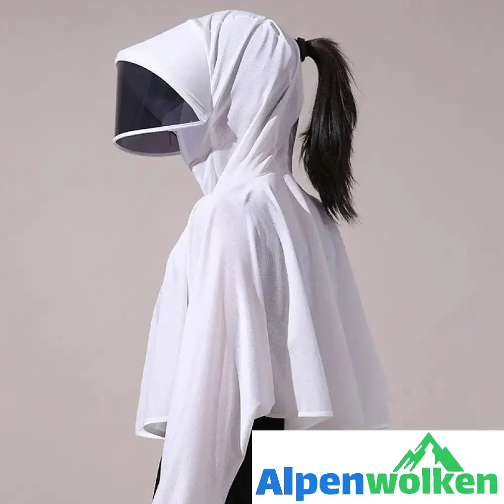 Alpenwolken - Eisseide UV-Schutz Windjacke mit Kapuze