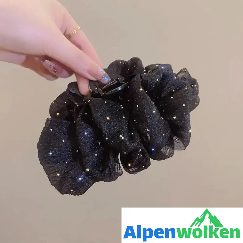 Alpenwolken - Elegante Damen Haifischklammer schwarz