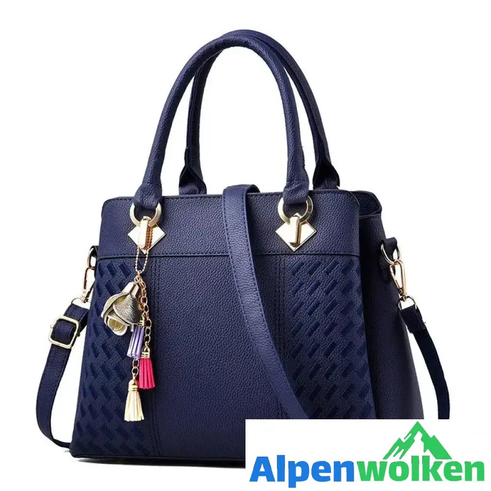 Alpenwolken - Elegante Damenhandtasche mit großem Fassungsvermögen blau