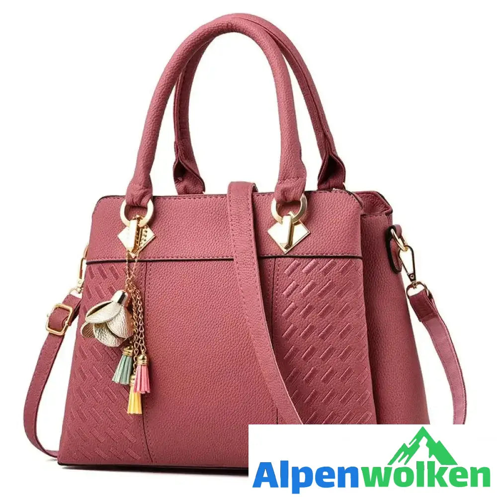 Alpenwolken - Elegante Damenhandtasche mit großem Fassungsvermögen rosa