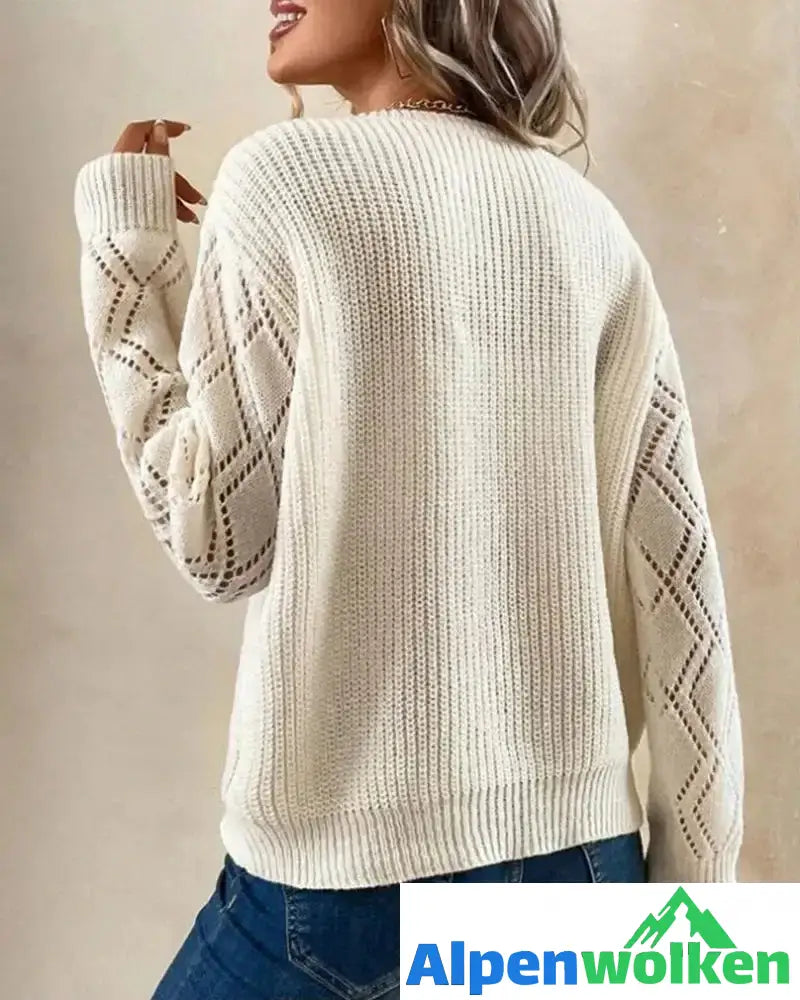 Alpenwolken - Elegante Pullover mit V-Ausschnitt