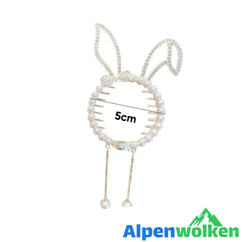 Alpenwolken - Eleganter Pferdeschwanz-Haarknopf