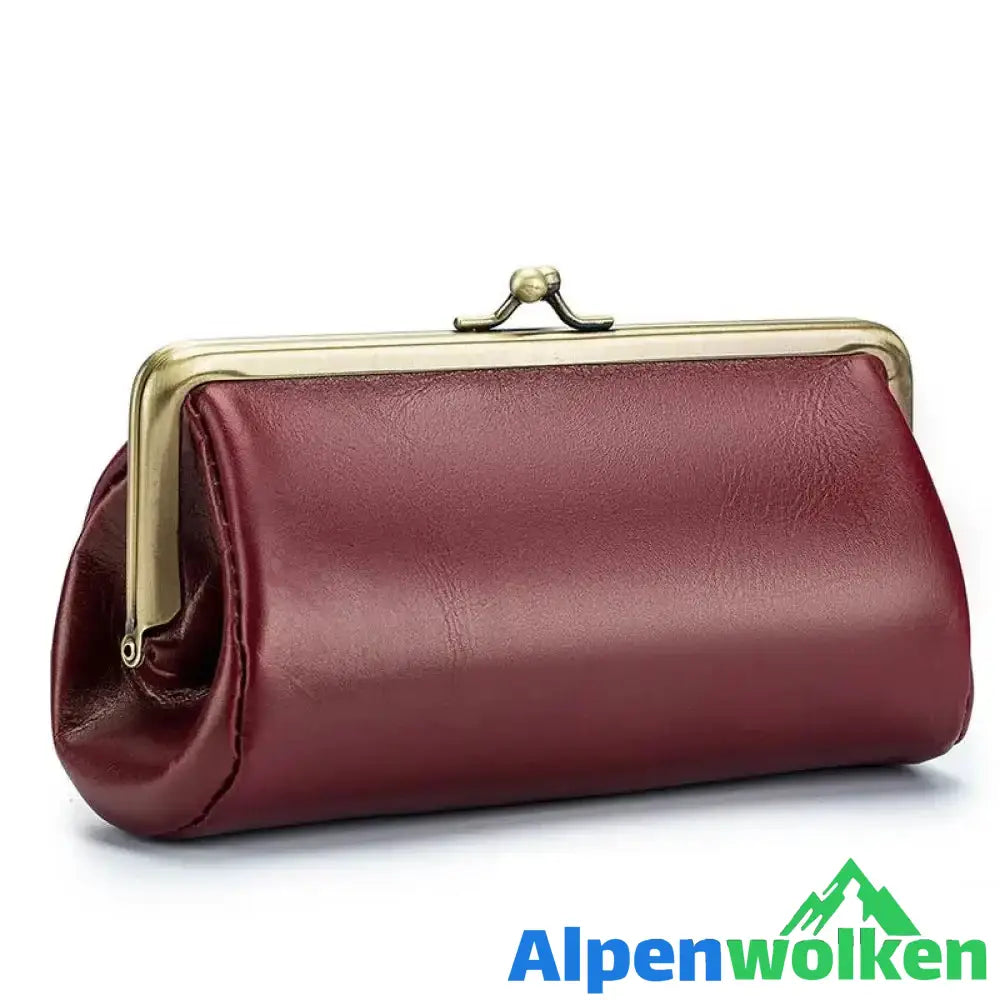 Alpenwolken - Elegantes Party Portemonnaie für Damen dunkelrot