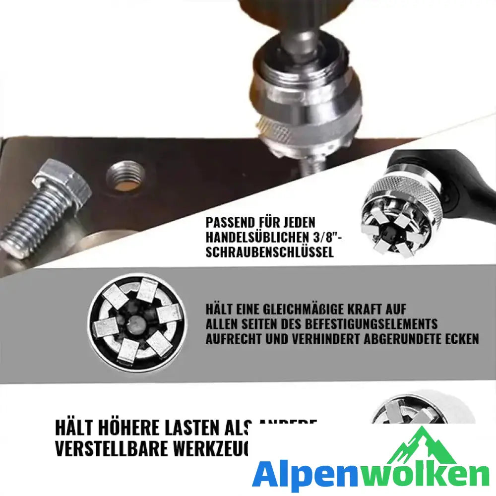 Alpenwolken - Elektrische Bohrmaschine magische Universalsteckdose