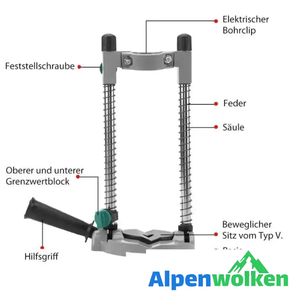 Alpenwolken - Elektrische Bohrständer mit einstellbarer Winkelposition