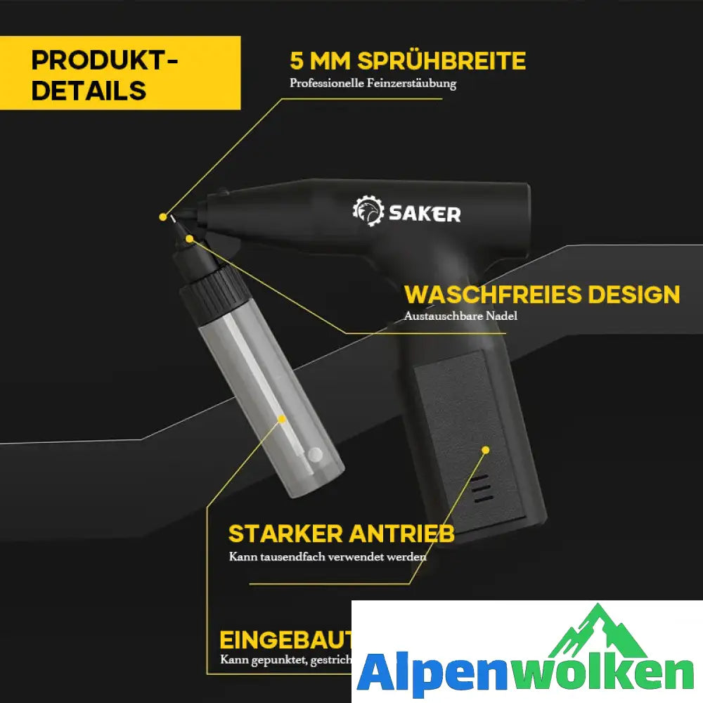 Alpenwolken - Elektrische Farbspritzpistole