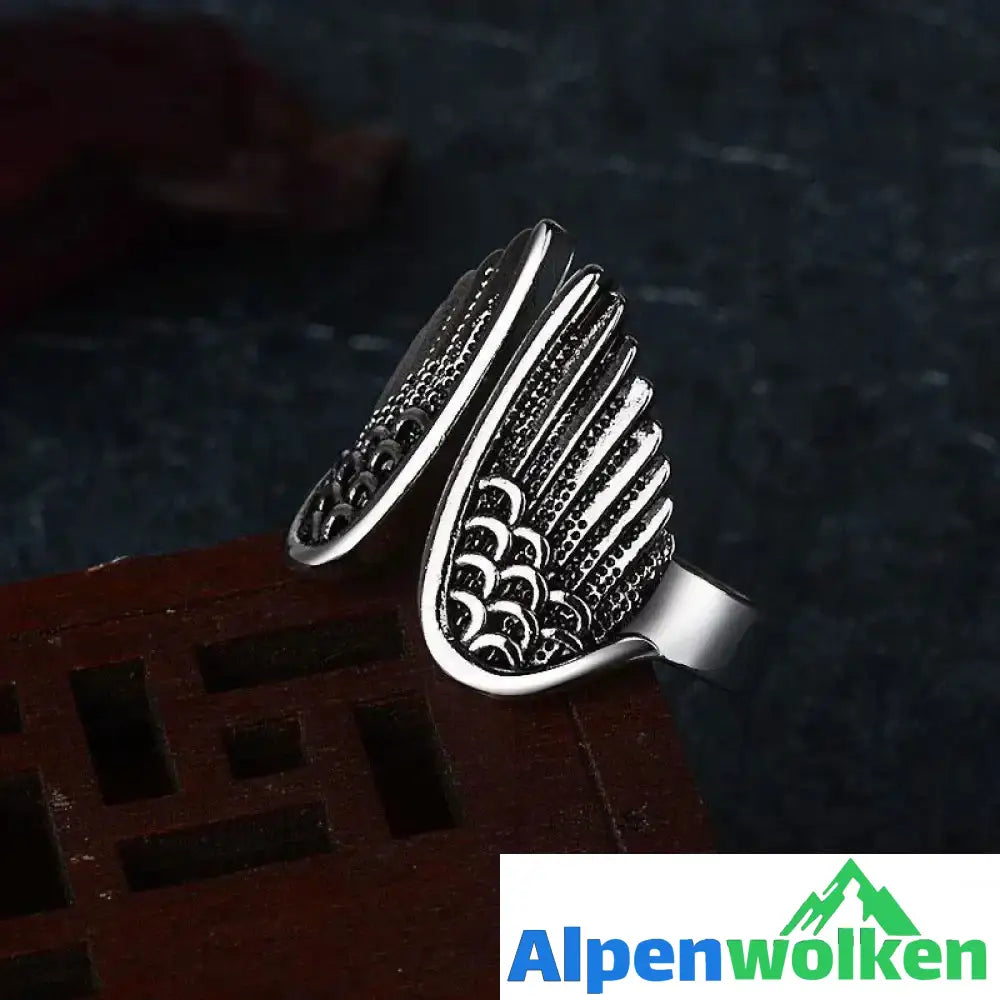 Alpenwolken - Engelsflügel Silberring