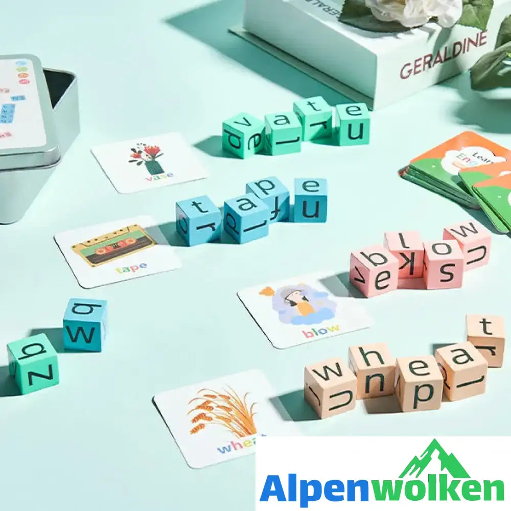 Alpenwolken - Englische Buchstaben Scrabble Spiel