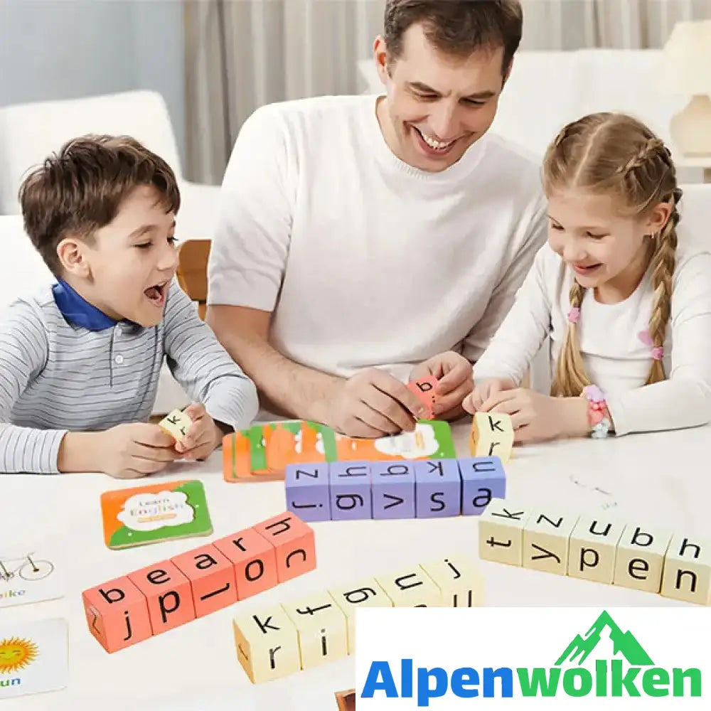 Alpenwolken - Englische Buchstaben Scrabble Spiel