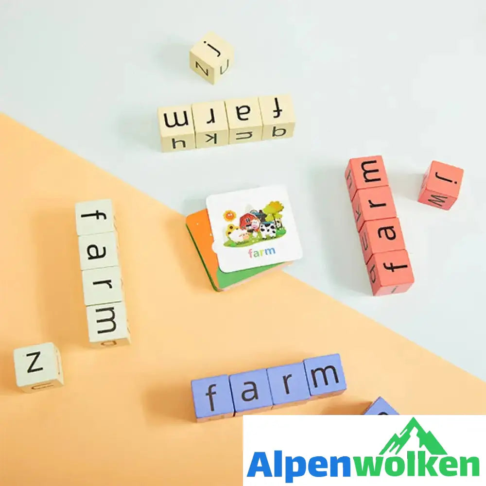 Alpenwolken - Englische Buchstaben Scrabble Spiel