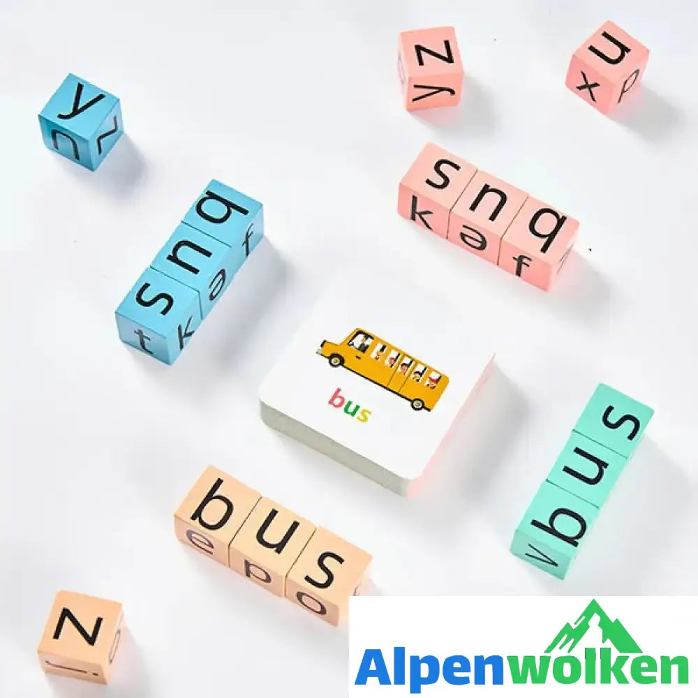 Alpenwolken - Englische Buchstaben Scrabble Spiel