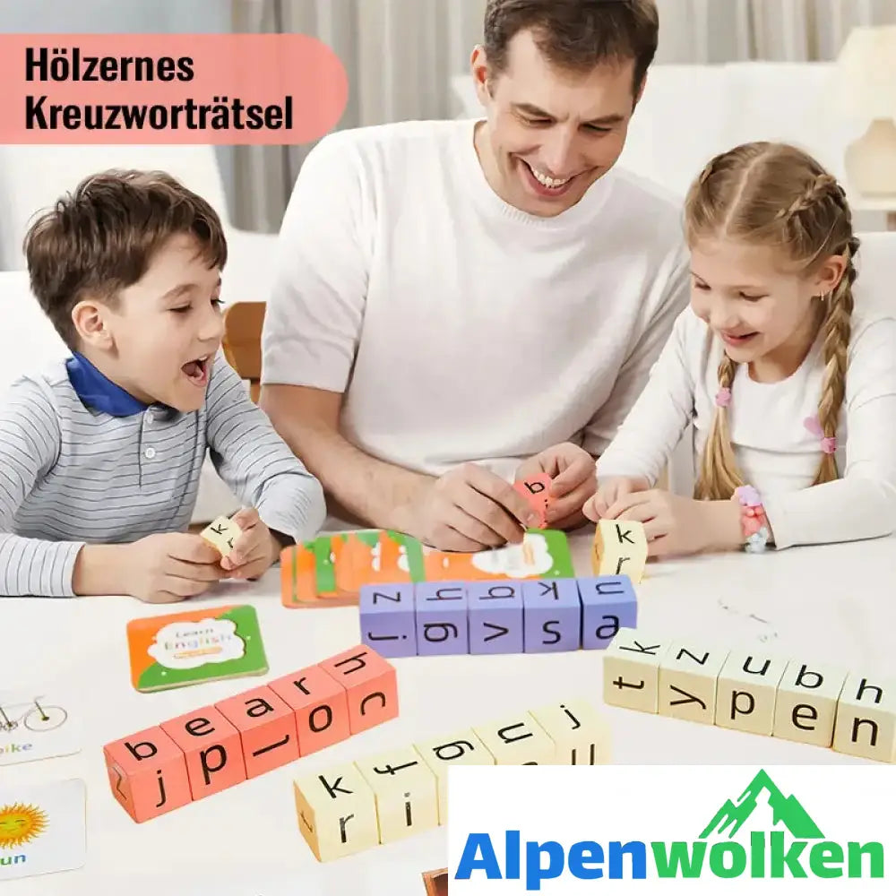 Alpenwolken - Englische Buchstaben Scrabble Spiel