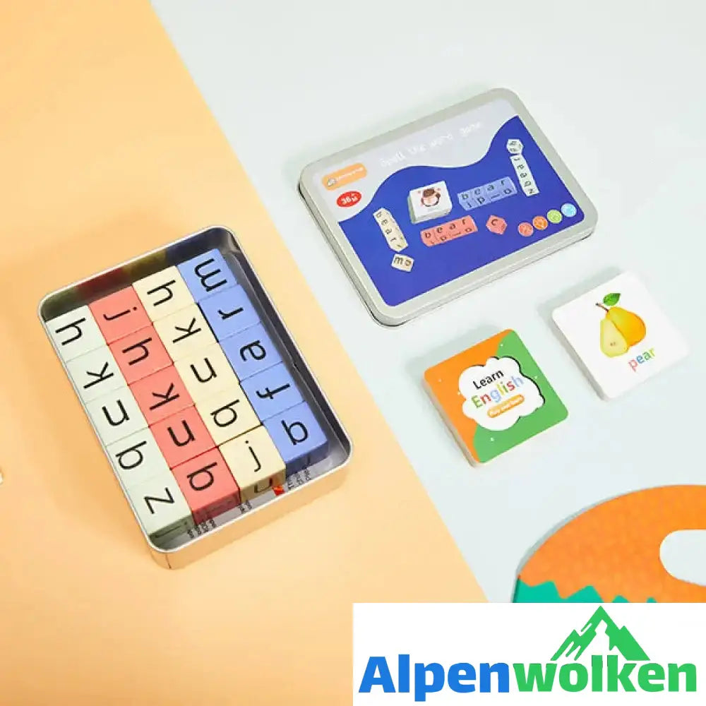 Alpenwolken - Englische Buchstaben Scrabble Spiel