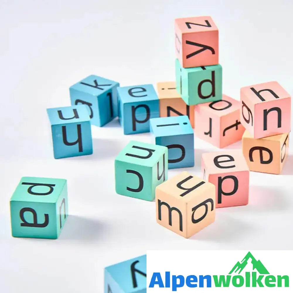 Alpenwolken - Englische Buchstaben Scrabble Spiel