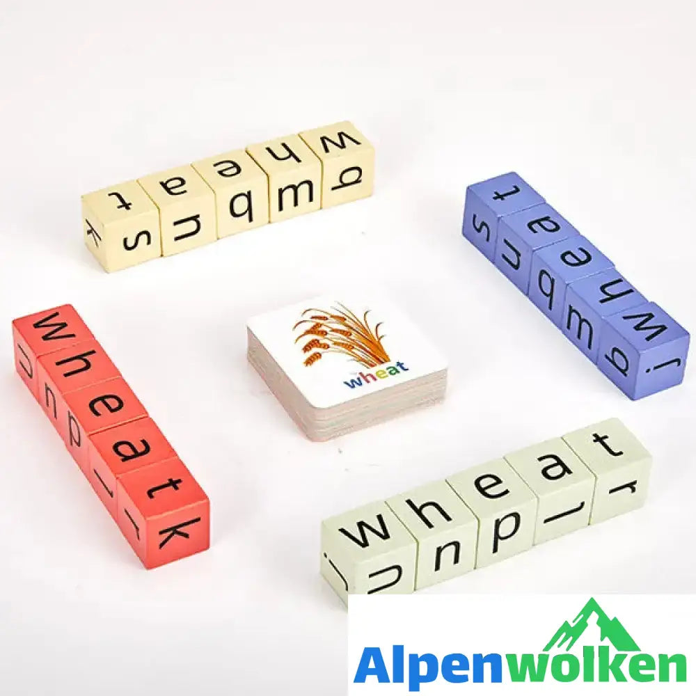 Alpenwolken - Englische Buchstaben Scrabble Spiel