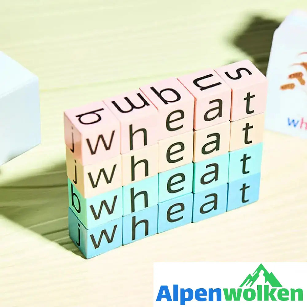 Alpenwolken - Englische Buchstaben Scrabble Spiel