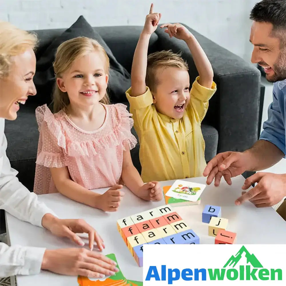 Alpenwolken - Englische Buchstaben Scrabble Spiel