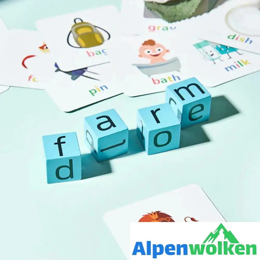 Alpenwolken - Englische Buchstaben Scrabble Spiel