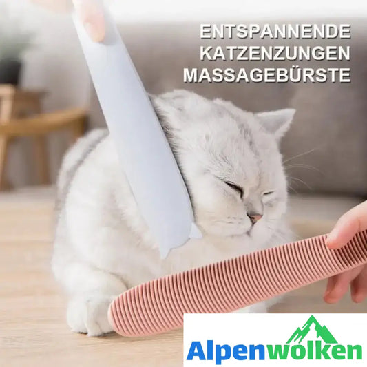 Alpenwolken - Entspannende Katzenzungen Massagebürste