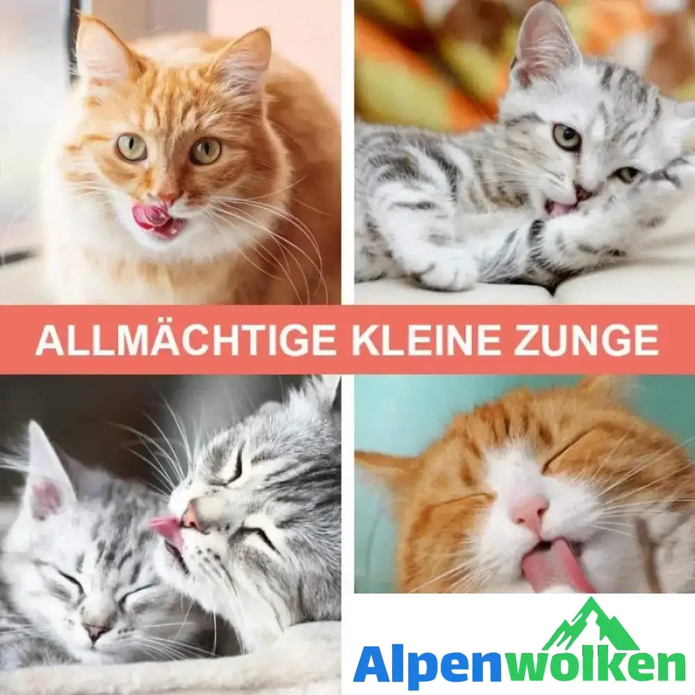 Alpenwolken - Entspannende Katzenzungen Massagebürste