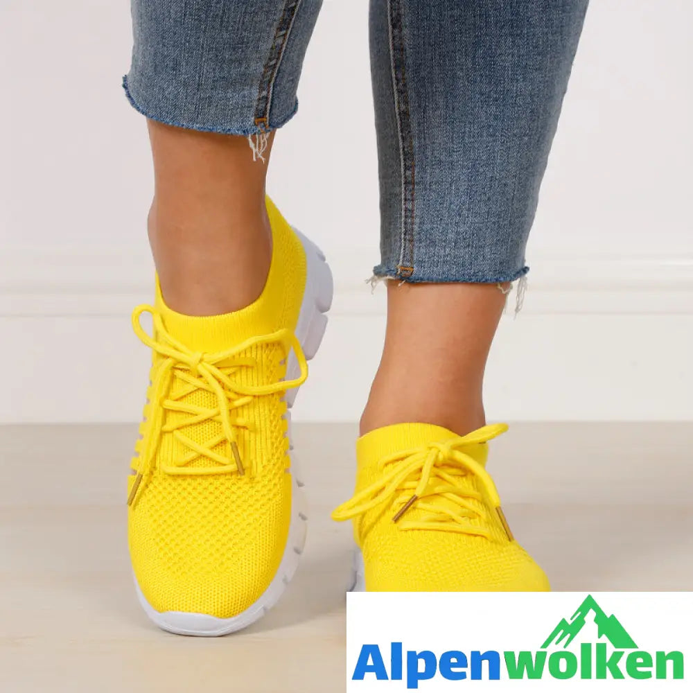 Alpenwolken - Ergonomische Atmungsaktive Schuhe Gelb